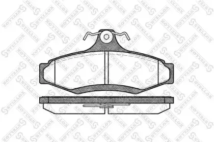 657 010B-SX STELLOX Комплект тормозных колодок, дисковый тормоз